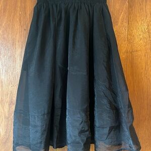 INTENTIONALLY BLANK Black Full Skirt